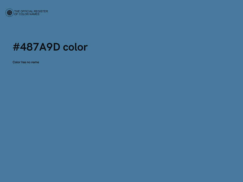 #487A9D color image