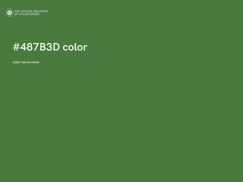 #487B3D color image