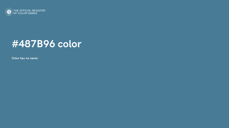 #487B96 color image
