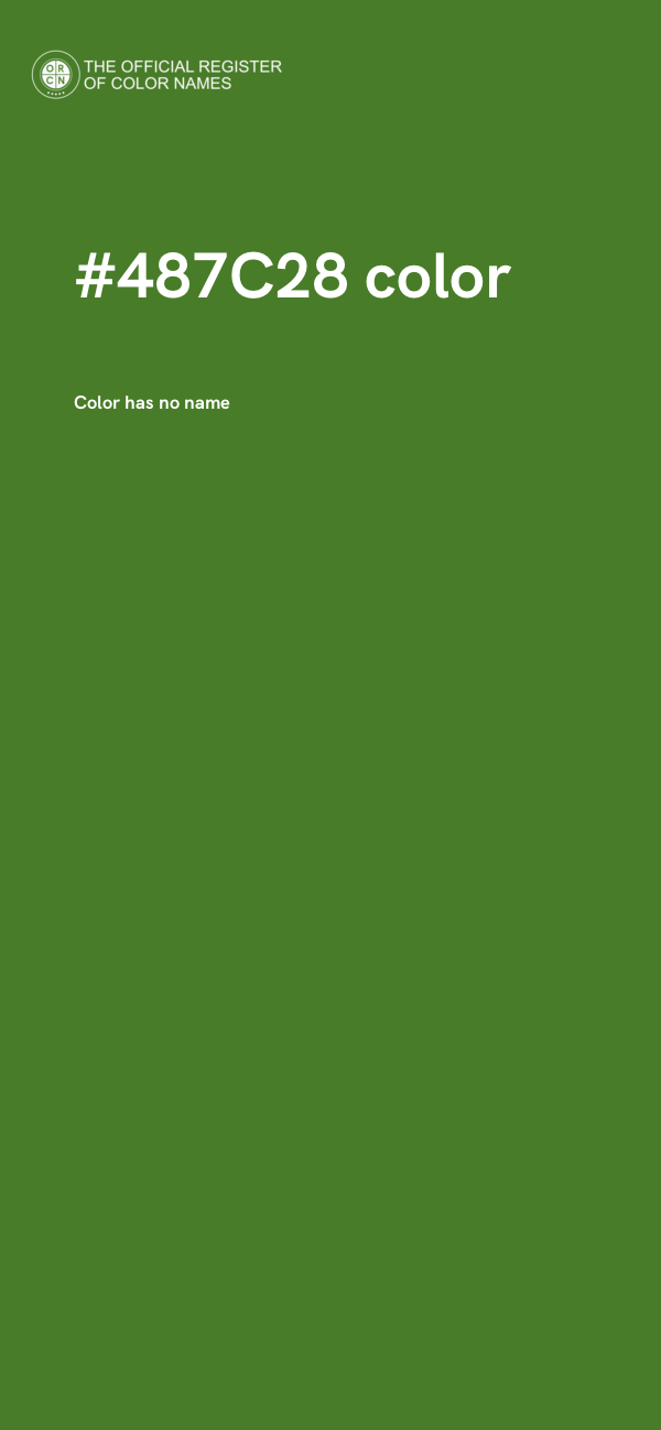 #487C28 color image