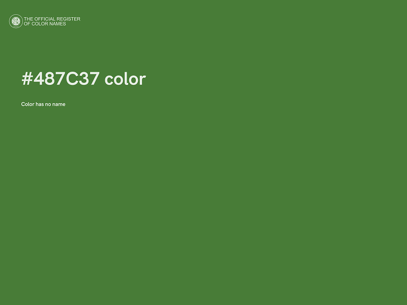 #487C37 color image