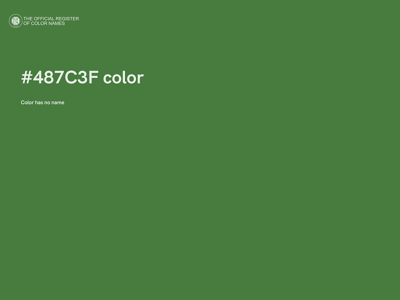 #487C3F color image