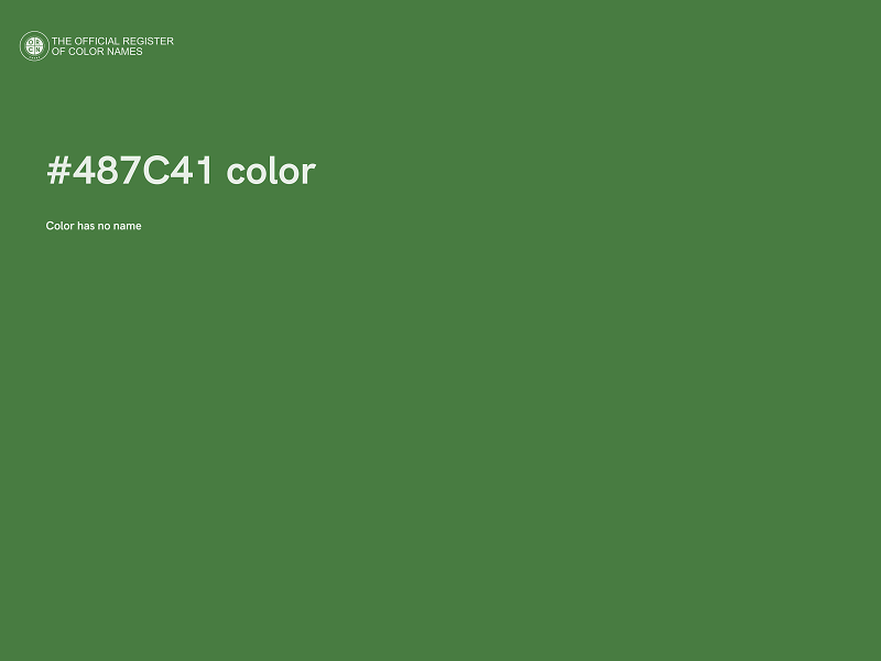 #487C41 color image