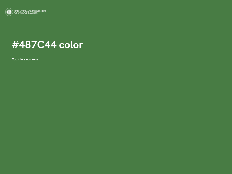#487C44 color image