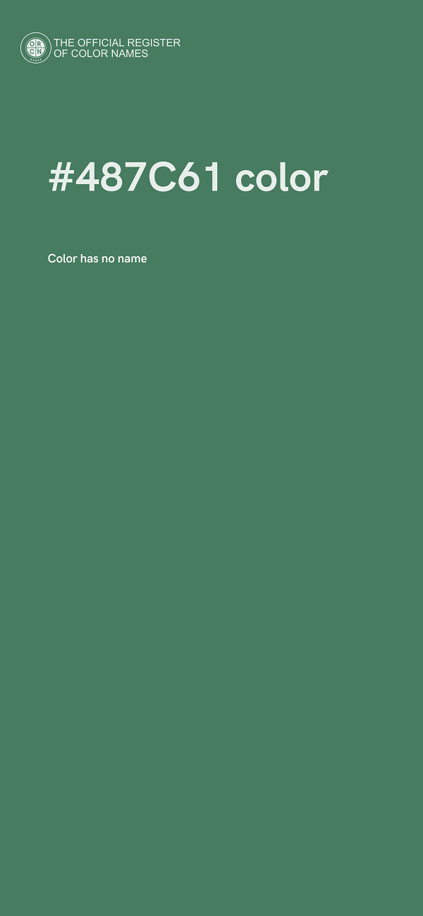 #487C61 color image