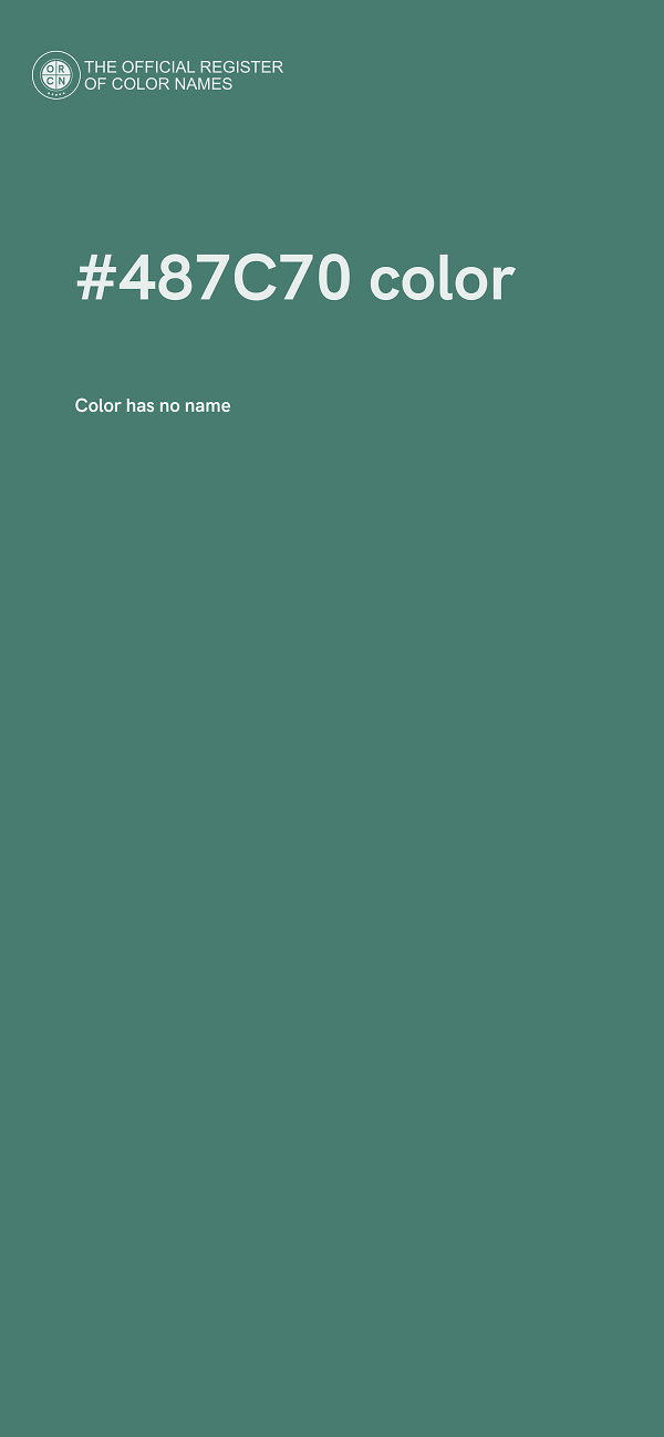 #487C70 color image