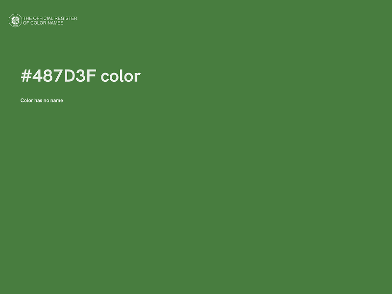 #487D3F color image