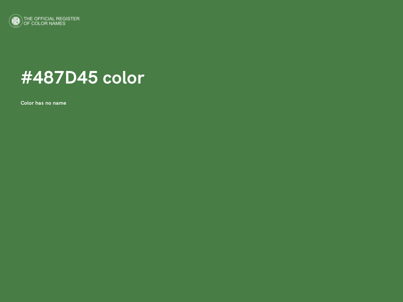 #487D45 color image