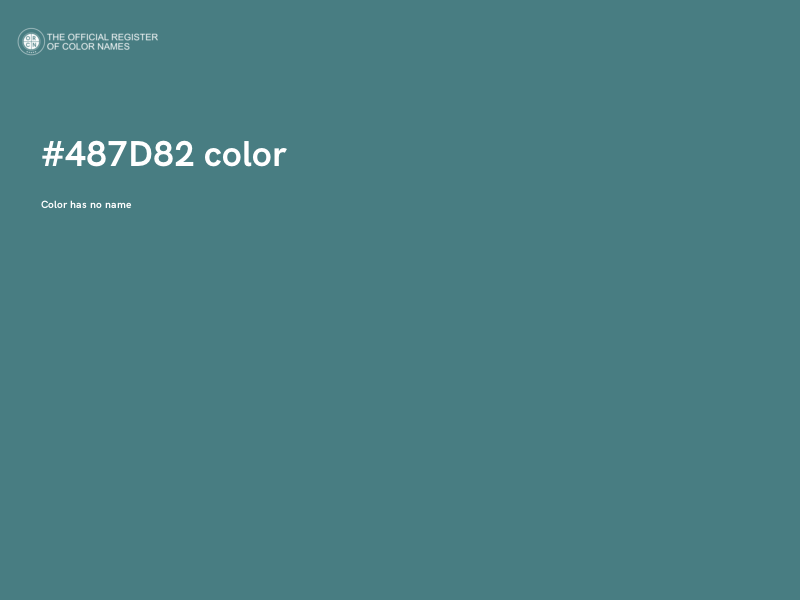 #487D82 color image