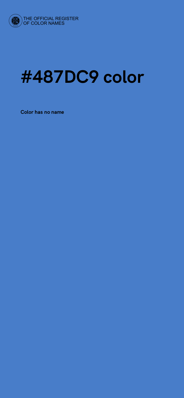 #487DC9 color image