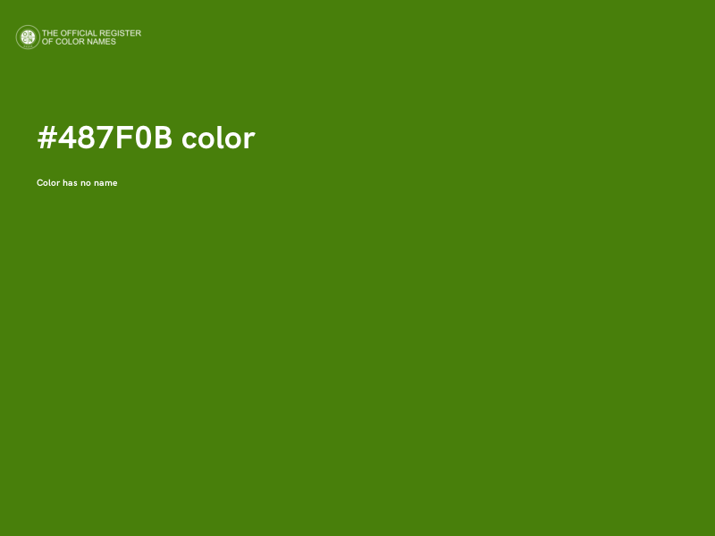 #487F0B color image