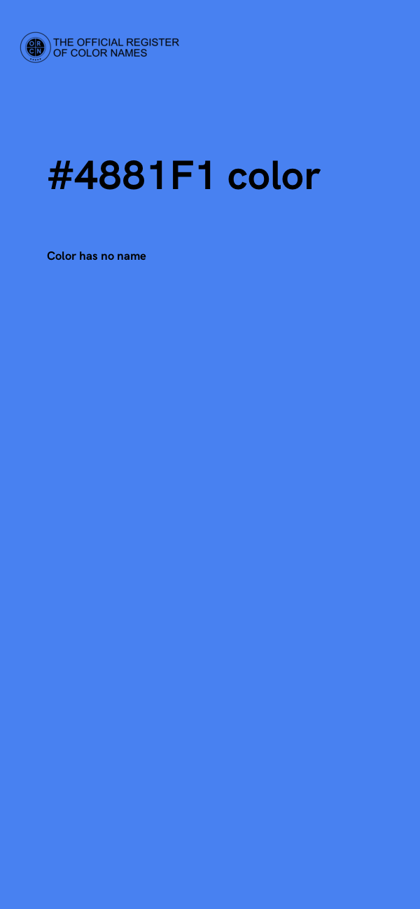 #4881F1 color image