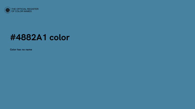 #4882A1 color image