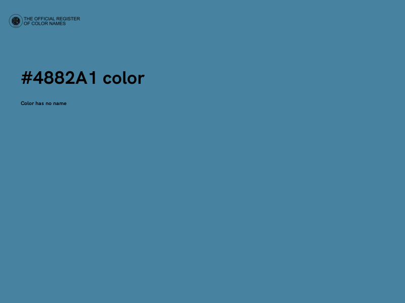 #4882A1 color image