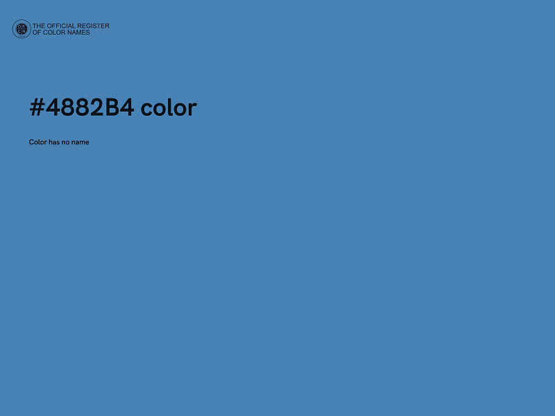 #4882B4 color image