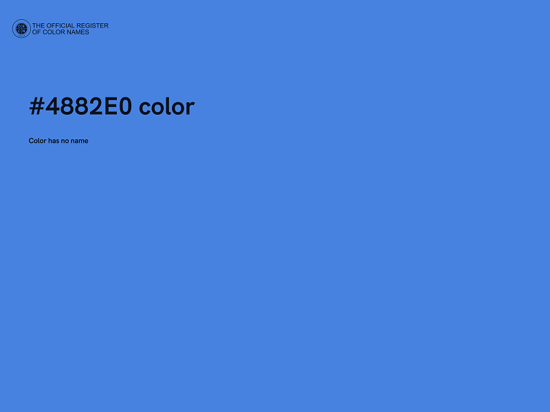 #4882E0 color image