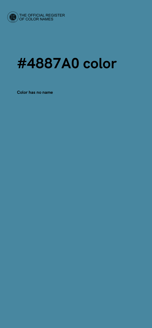#4887A0 color image