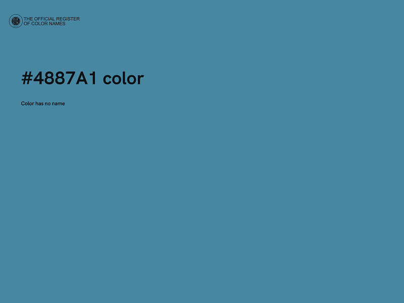 #4887A1 color image