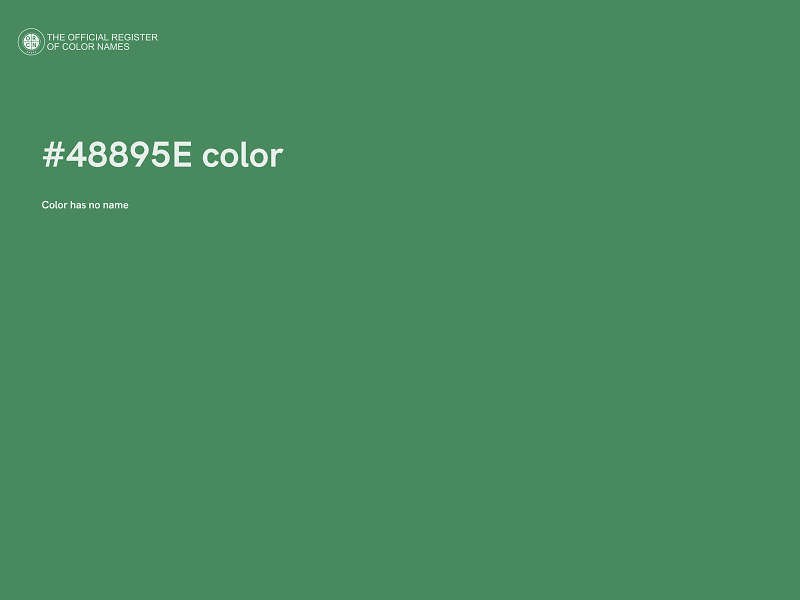 #48895E color image