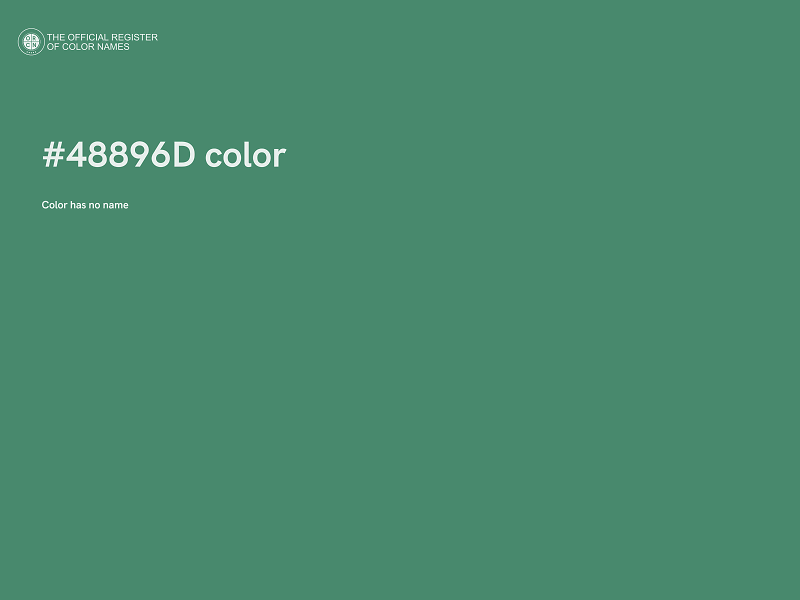 #48896D color image
