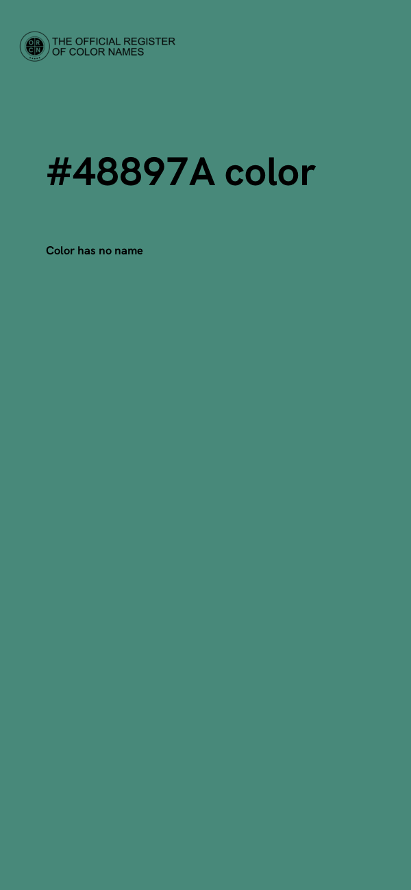 #48897A color image