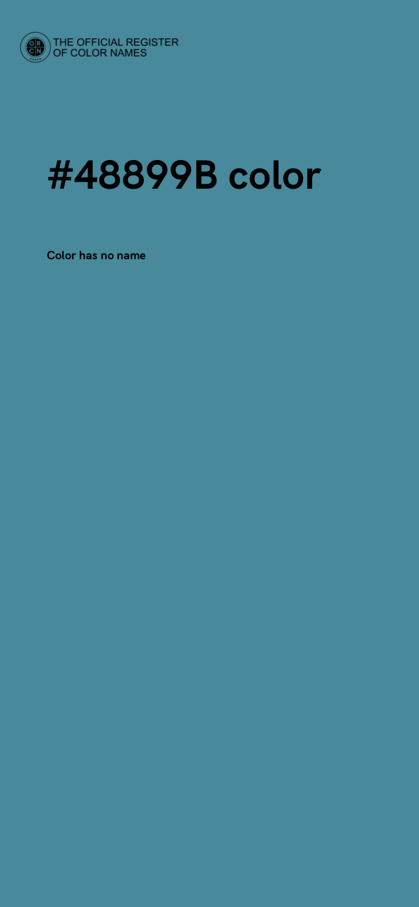 #48899B color image