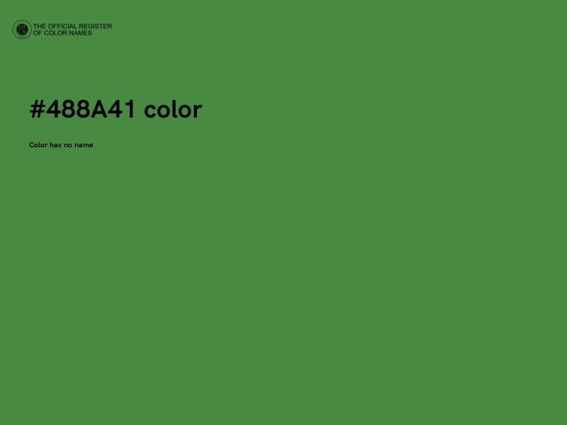 #488A41 color image