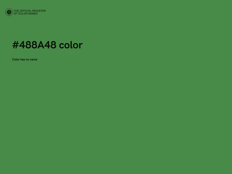 #488A48 color image