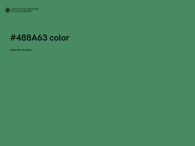 #488A63 color image