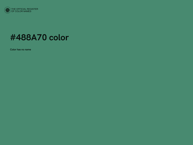 #488A70 color image