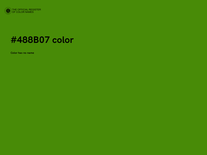 #488B07 color image
