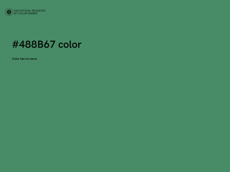 #488B67 color image