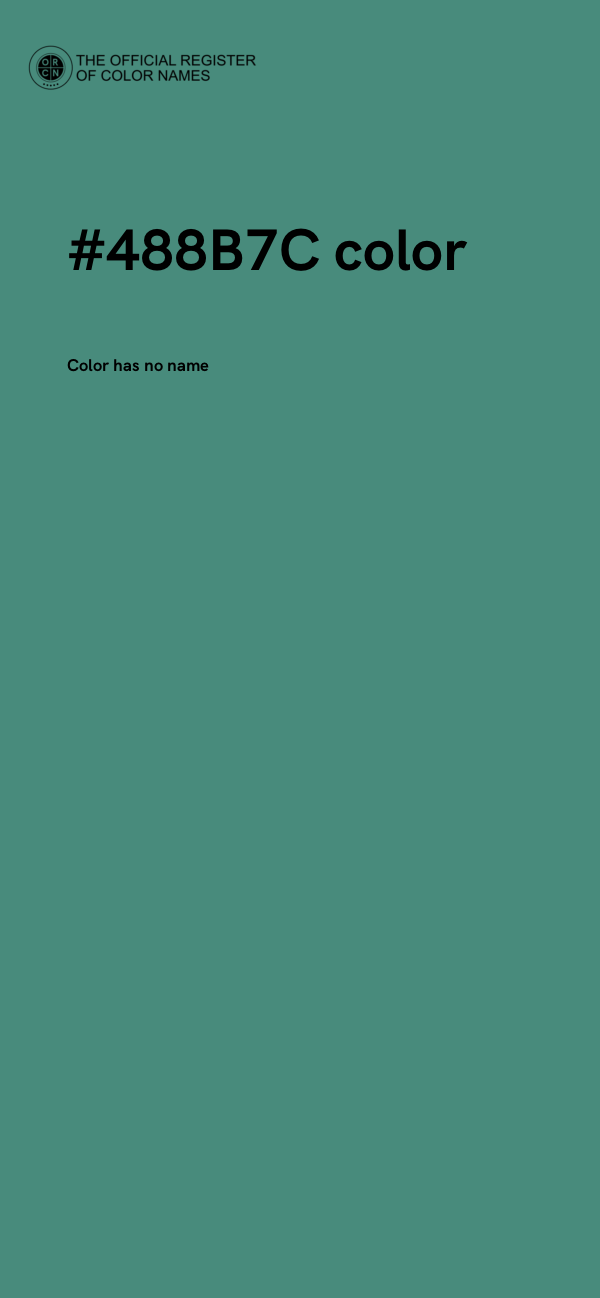 #488B7C color image