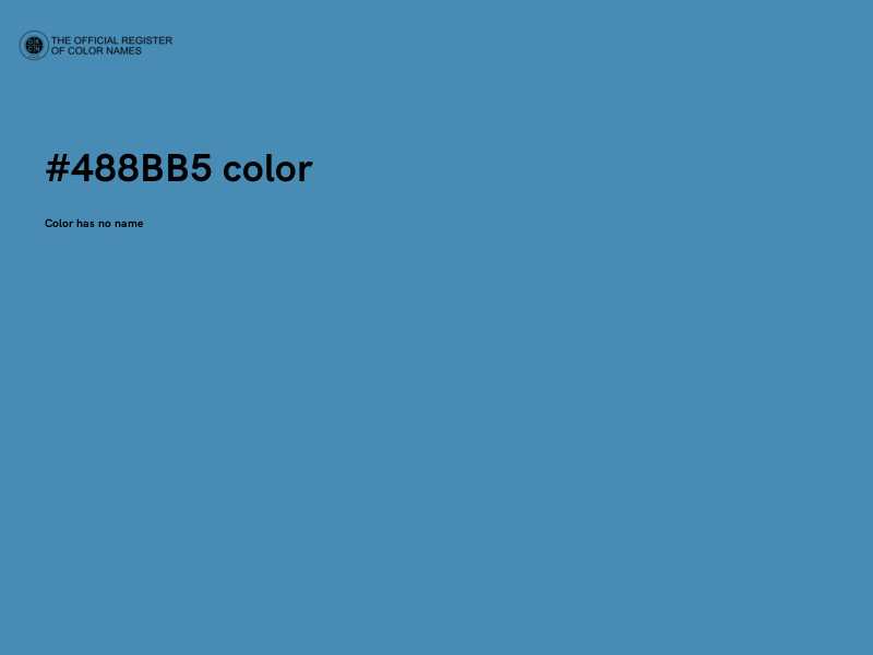 #488BB5 color image