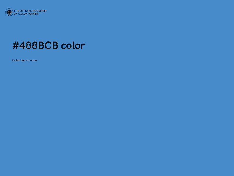 #488BCB color image