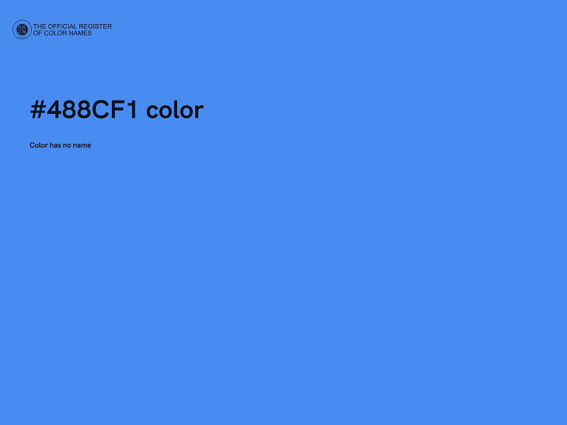 #488CF1 color image