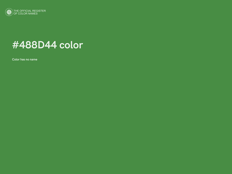 #488D44 color image