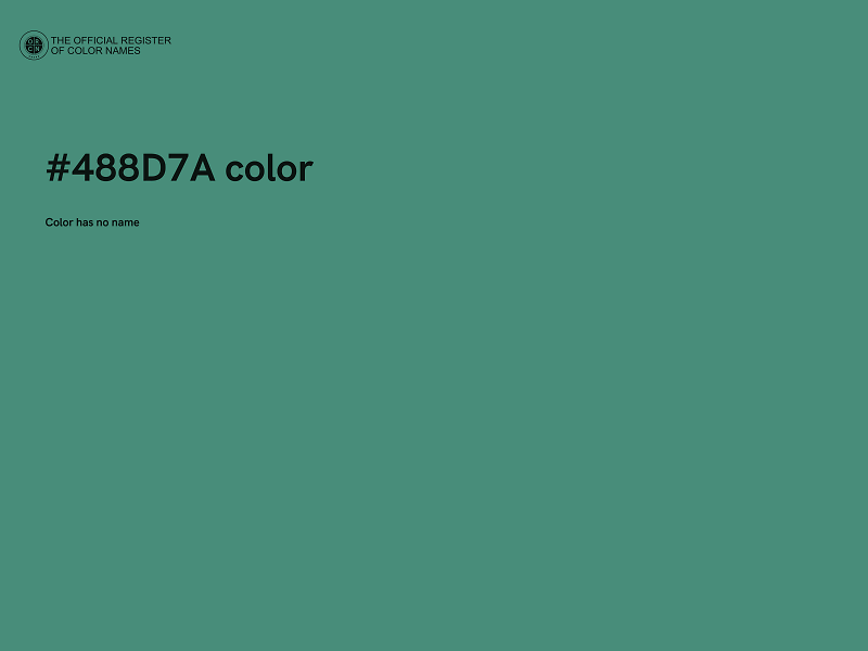 #488D7A color image