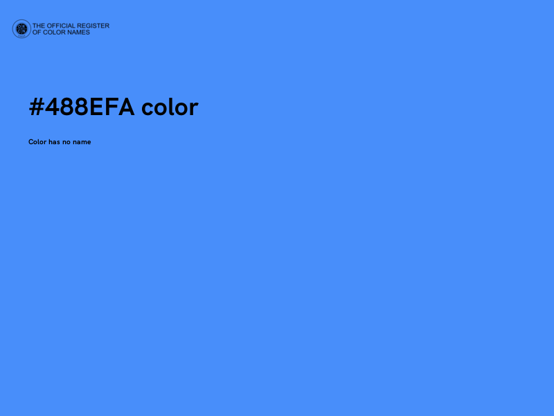 #488EFA color image