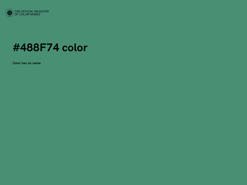 #488F74 color image