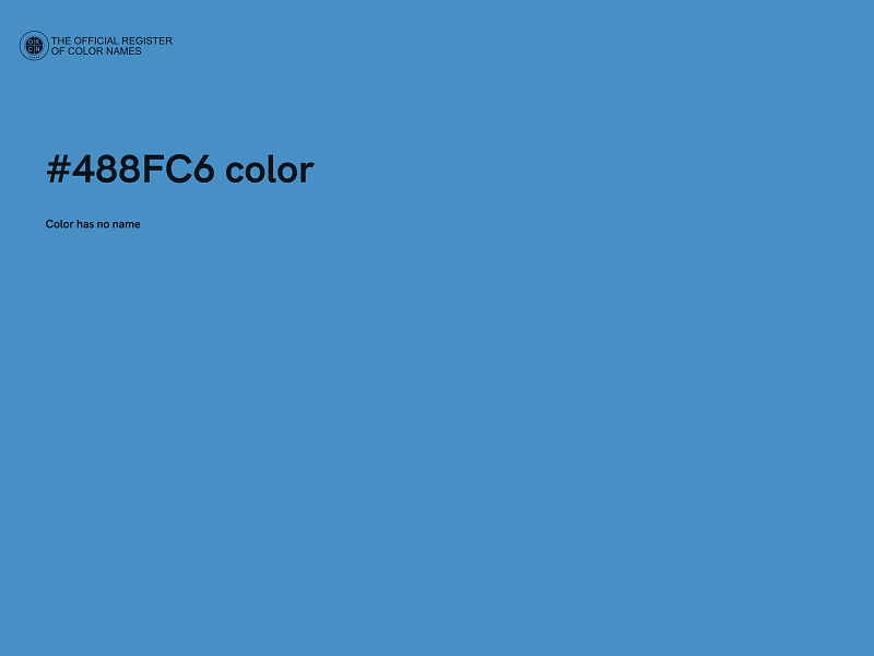 #488FC6 color image