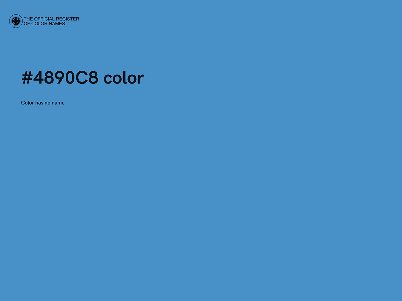#4890C8 color image