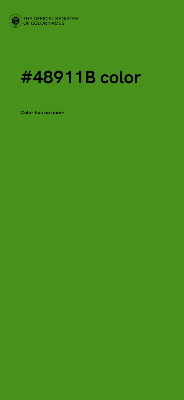 #48911B color image