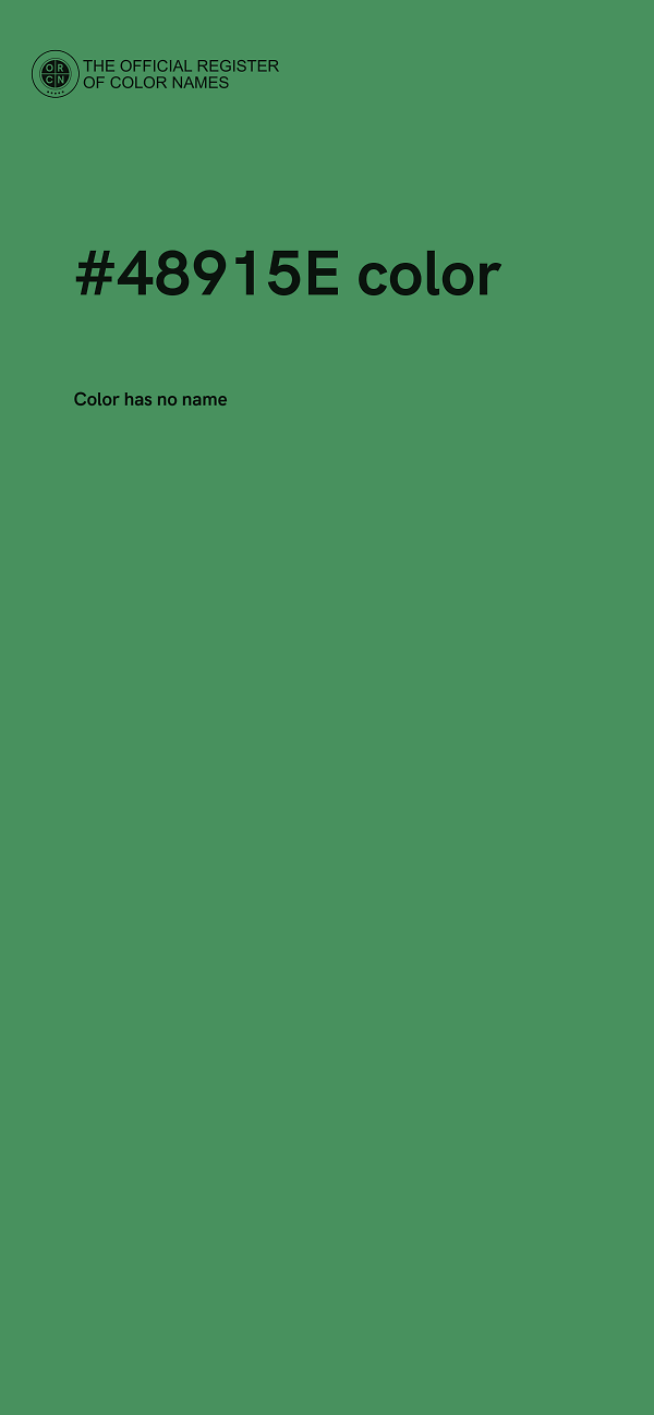 #48915E color image