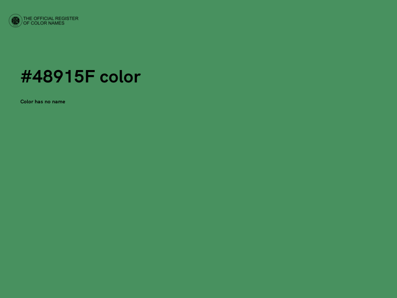 #48915F color image