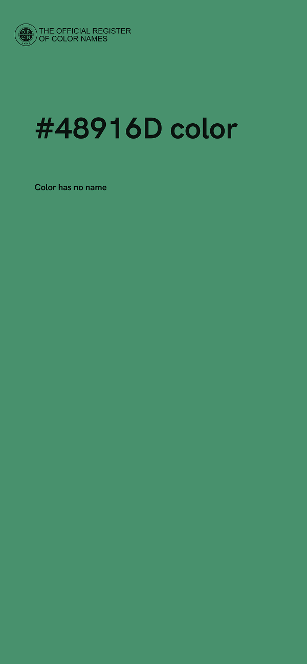 #48916D color image