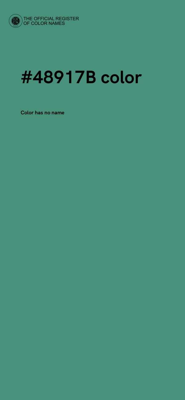 #48917B color image