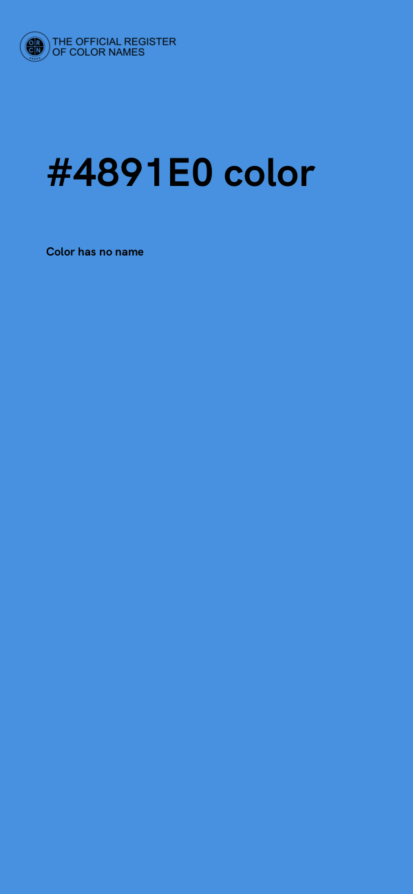 #4891E0 color image