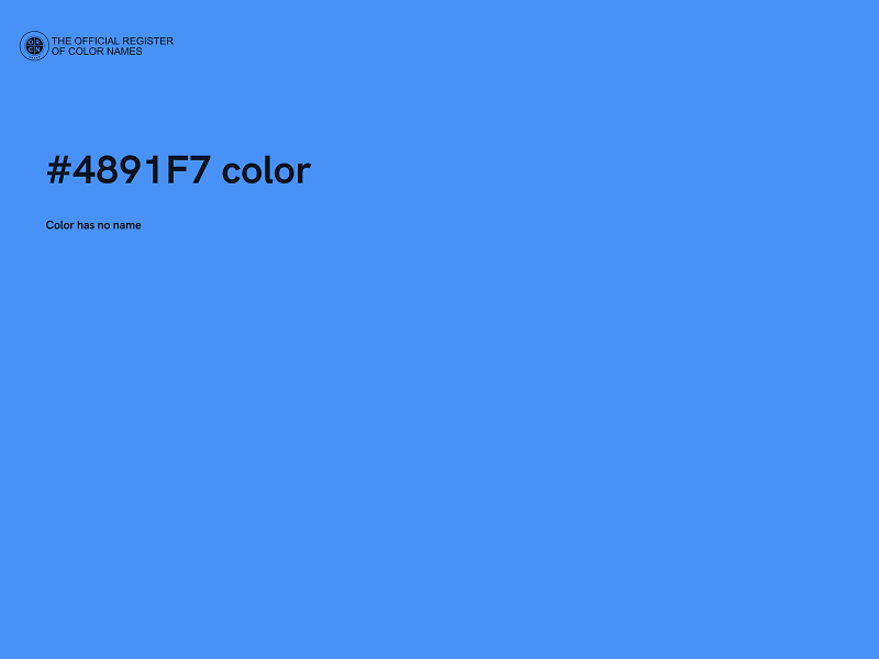 #4891F7 color image