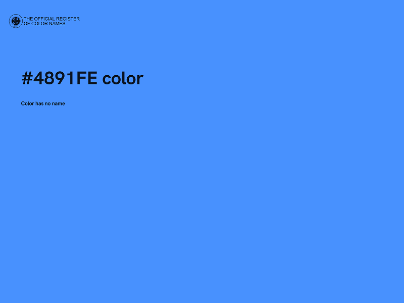 #4891FE color image